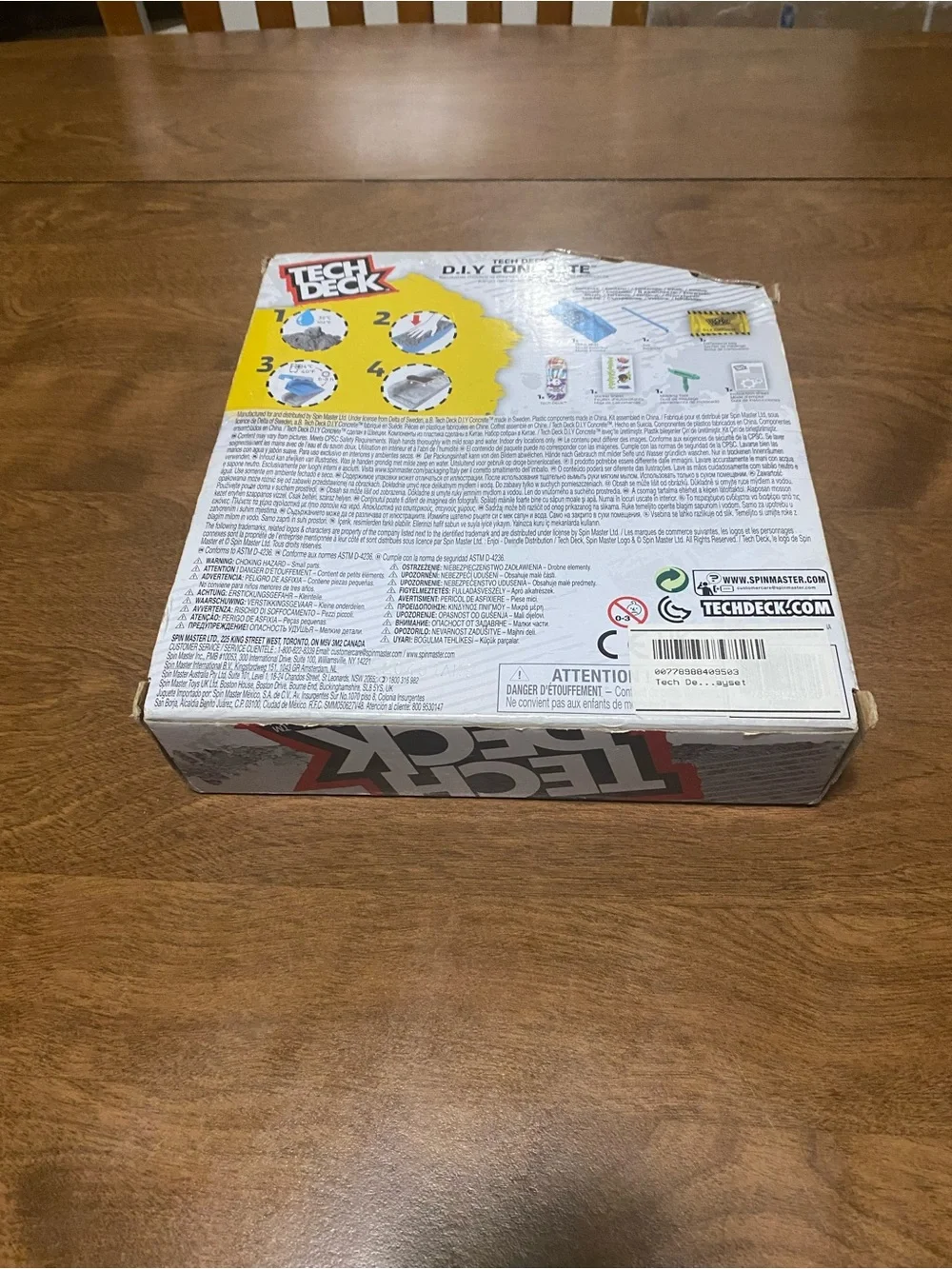 Tech Deck DIY Concrete Mini Skateboard Kit - Gray